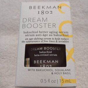 NIB -Beekman 1802 'DREAM BOOSTER' bakuchiol better aging serum - 0.5 fl oz/15 ml